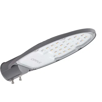 OPPLE LED-Straßenleuchte 705000021000 | 20W | 2300lm | 3000K warmweiß | IP66 | Mastaufnahme 42-60mm | Aluminium Grau