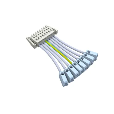 Opple Einspeisungsstecker 7pol. 531098007500 | LEDTrunk-Uni-P Feed In Connector | End-Einspeisung | 95x8 mm | weiß