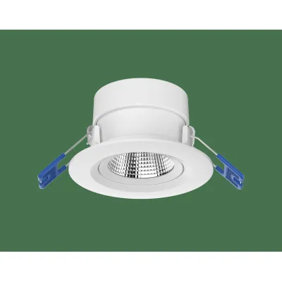 Opple LED Einbauspot Chiara 541003414300 | LED Einbaustrahler schwenkbar 6W 450lm 3000K IP44 | Ø68mm | Weiß