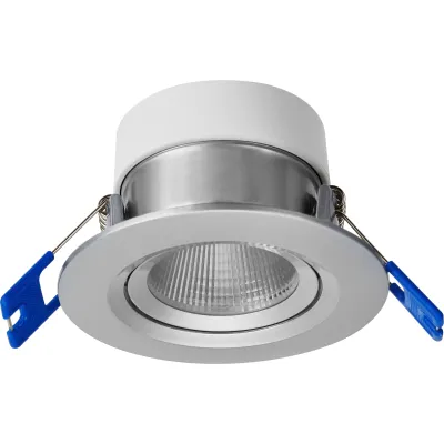 Opple LED Einbauspot Chiara 541003411000 | LED Spot schwenkbar 25° | 6W 480lm 4000K | IP44 | 68mm Ausschnitt | Aluminium