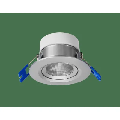 Opple LED Einbauspot Chiara 541003411000 | LED Spot schwenkbar 25° | 6W 480lm 4000K | IP44 | 68mm Ausschnitt | Aluminium