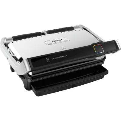 Tefal OptiGrill Elite XL GC760D12 Kontaktgrill | 16 Programme | 2.200 Watt | XL 40x20 cm | Edelstahl/Schwarz