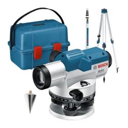 Optisches Nivelliergerät GOL 26 G Professional, mit Baustativ (blau, Maßeinheit 