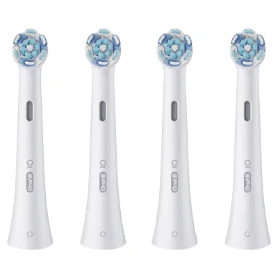 Oral-B Aufsteckbürsten iO Ultimative Reinigung 195027 | Ersatzbürsten 4er Pack | Original | Weiß