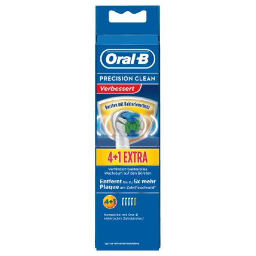 Bild: Oral-B Precision Clean 4er+1 Bakterienschutz Aufsteckbürste