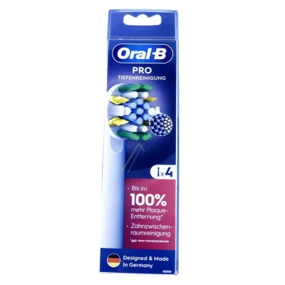 Oral-B Pro Tiefenreinigung Bürstenköpfe Braun 80728898 4er-Pack