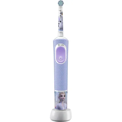Oral-B Elektrische Kinderzahnbürste Vitality Pro 103 Kids Frozen 772409 | Akku | Timer | ab 3 Jahre | Blau-Lila
