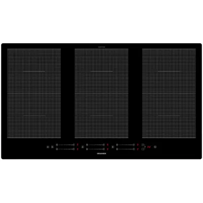 Oranier Induktionskochfeld FLI690 | 90 cm autark | Flächeninduktion | 6 Zonen | Multi-Slider | Booster | Timer | Schwarz