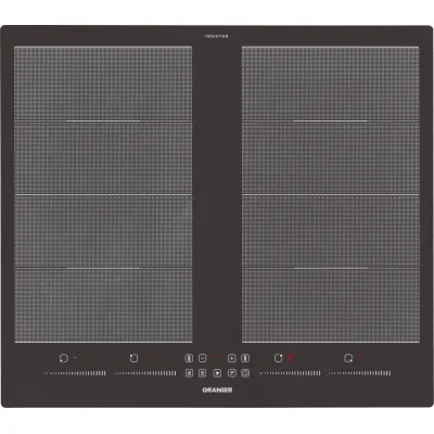 Oranier Induktionskochfeld FLI760 | 60 cm Einbau | 4 Kochzonen | Multi-Slider | Brückenfunktion | Schwarz