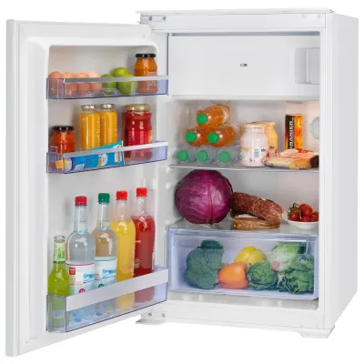 Oranier Einbaukühlschrank EKS308 mit Gefrierfach | 88 cm Nische | 118 L | LED | Abtauautomatik | Energieklasse E