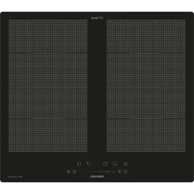 Oranier Induktionskochfeld FLI560 autark | 4 Kochzonen | 59cm | Slider-Bedienung | Brückenfunktion | Schwarz