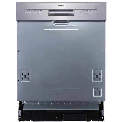 Oranier Geschirrspüler GSI460 teilintegriert | 60 cm | 12 Maßgedecke | 6 Programme | Edelstahl | Energieklasse E