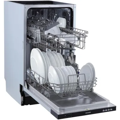 Oranier Geschirrspüler vollintegriert GSV345 | 45 cm | 10 Maßgedecke | 4 Programme | Edelstahl | 47 dB | EEK E