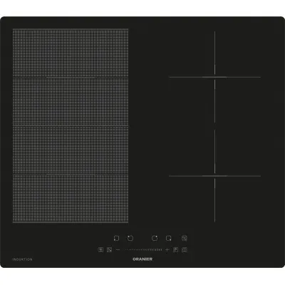Oranier Induktionskochfeld KXI460 | FlexX Einbau autark | 4 Kochzonen | Slider | Booster | 59cm Schwarz