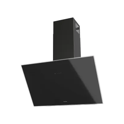 Oranier Dunstabzugshaube LEA75S1 Kopffrei-Wandhaube 75cm | pureBLACK | Touch-Control | LED-Beleuchtung | Glas schwarz