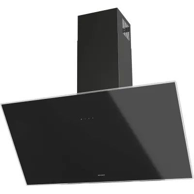 Oranier Dunstabzugshaube LEA 90S1 | Kopffrei Wandhaube 90cm | Touch-Control | LED-Beleuchtung | pureBLACK | schwarz Glas