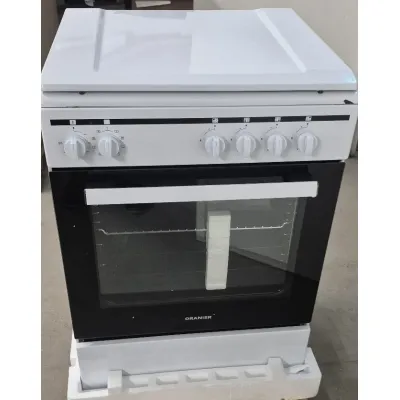 Oranier Gas-Elektro-Standherd STK657 | 60 cm | 4 Gaskochfelder | 9 Backofenfunktionen | Energieklasse A | weiß, B-Ware