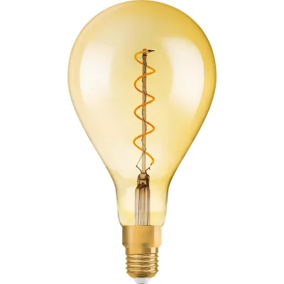 OSRAM LED Filament-Lampe 1906LEDBGRPD 4W E27 Vintage Big Grape | dimmbar | 300lm | 2000K | Glas klar | Ø160mm | gold