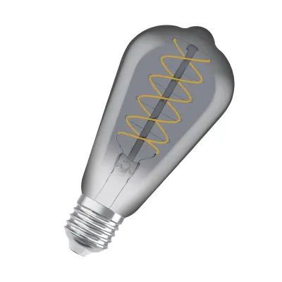 OSRAM LED-Filamentlampe Vintage 1906 Edison 7,8W E27 360lm dimmbar | warmweiß 1800K | Glas | 14cm | smoke