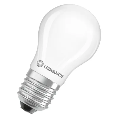 LEDVANCE LED-Lampe E27 Classic P40 Filament 3,4W 470lm 2700K warmweiß matt | 300° Abstrahlwinkel | IP20 | weiß