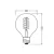 Bild: OSRAM LED Filament Globe 80 Vintage 1906 | 1906LGL80D 7,8W E27 | dimmbar | 360lm | 1800K warmweiß | Glas | smoke