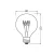 Bild: LEDVANCE LED-Globelampe G80 4,8W | E27 | 470lm | 2700K warmweiß | dimmbar | Filament | Glas klar