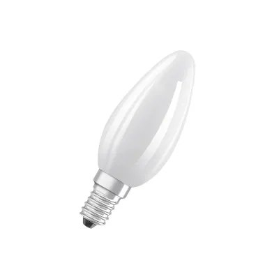 OSRAM LED Kerzenlampe 217760 | E14 | 6W entspricht 60W | 806lm | warmweiß 2700K | matt | nicht dimmbar | 15000h