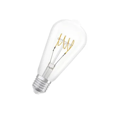 OSRAM LED Filament Lampe E27 4,8W 470lm 2700K Vintage Edison 1906 DIM | warmweiß | dimmbar | Glas | 14cm