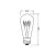 Bild: OSRAM LED Filament Lampe E27 4,8W 470lm 2700K Vintage Edison 1906 DIM | warmweiß | dimmbar | Glas | 14cm