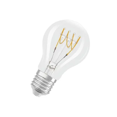 LEDVANCE LED-Lampe E27 Vintage 1906 Classic A40 DIM 4,8W 2700K 470lm | dimmbar | Filament | Glas | warmweiß | 15.000h