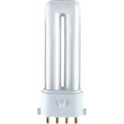OSRAM Kompaktleuchtstofflampe DULUX S/E 7W/830 2G7 | 3000K warmweiß | 400lm | 12000h | dimmbar | 1-Rohr | weiß