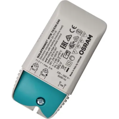 Osram Elektronischer Trafo HTM 70 | 20-70W | 11,2V | dimmbar | Transformator | kompakt | weiß