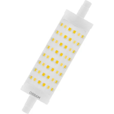 OSRAM LED R7s Lampe LEDPL118125D 16W/827 | 118mm | dimmbar | 2000lm | 2700K warmweiß | klar | Ø28mm | IP20 | weiß