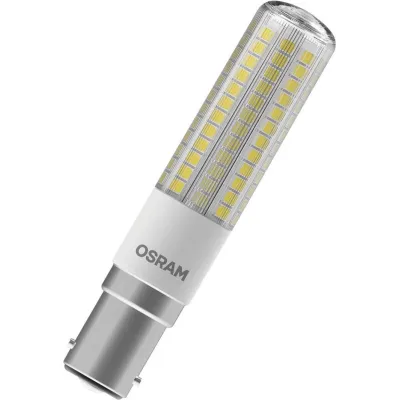 OSRAM LED-Röhrenlampe LEDTSLIM60 7W/827 B15d | 806 lm | 2700K warmweiß | klar | 320° Abstrahlwinkel | 90mm | E