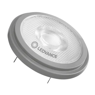 LEDVANCE LED-Reflektorlampe AR111 13,5W G53 2700K 950lm dimmbar | 24° Abstrahlwinkel | CRI 97 | warmweiß | grau