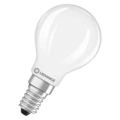 LEDVANCE LED Tropfenlampe E14 P60 5,9W 2700K 806lm | Filament | warmweiß | mattiert | 300° Abstrahlung | weiß