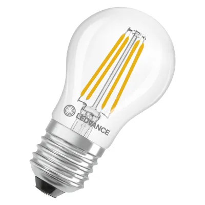 LEDVANCE LED Tropfenlampe E27 5,9W 806lm 2700K Filament klar | warmweiß | 300° Abstrahlwinkel | 45mm | IP20 | D