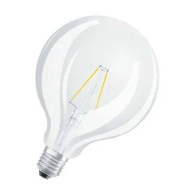 OSRAM LED Kugellampe G125 2,5W E27 2700K warmweiß | Filament | 250lm | nicht dimmbar | klar | 124mm | IP20