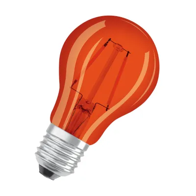 OSRAM LED-Lampe E27 ST CLAS A15 2.5W 1500K | Filament | warmweiß 160lm | nicht dimmbar | Birnenform | orange