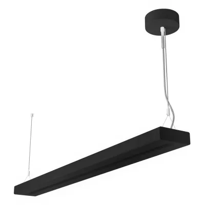 LEDVANCE LED-Pendelleuchte LN INV DI 1500 P 69W | 4000K | 6950lm | CRI90 | UGR19 | 1500mm | schwarz