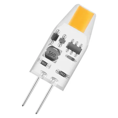 OSRAM LED G4 Stiftsockellampe 215107 | 1W | 12V | warmweiß 2700K | 100lm | klar | 300° | nicht dimmbar