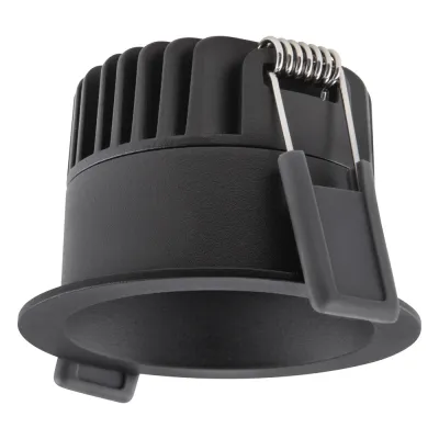 LEDVANCE LED-Einbaustrahler SP DK FIX P 8W930 DIM IP44 UGR19 | 680lm 36° | CRI 90 | Warmweiß 3000K | Aluminium Schwarz