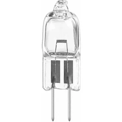 Osram Halogenlampe 64225 | NV-Glühlampe G4 Sockel 10W 6V | 200lm | 3200K | klar | Länge 31mm | Ø 9,5mm