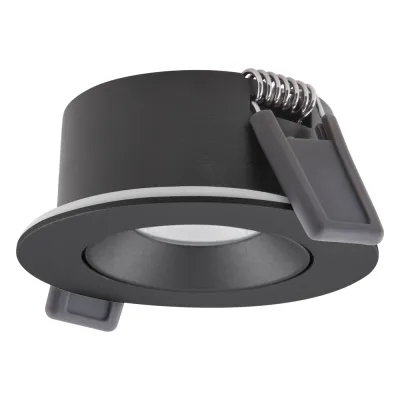 LEDVANCE LED-Einbaustrahler SP AIR ADJ P 4W930 | Downlight 4W 320lm 3000K CRI90 | schwenkbar | dimmbar | IP23 | schwarz