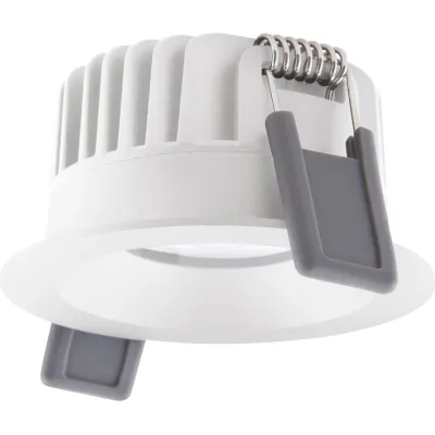LEDVANCE LED Einbaustrahler SP FIX P 8W 927 PS DIM IP44 | 640lm 2700K | CRI 90 | Aluminium weiß | dimmbar | rund 81mm