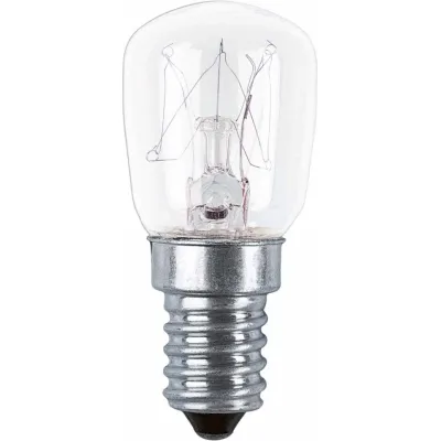 Osram Backofenlampe E14 25W 230V klar | 26x57mm | warmweiß | für Kühlschrank, Nähmaschine | Glas | 4050300309637