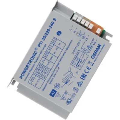 OSRAM Powertronic PTI 35/220-240 S | EVG 35W für HID-Lampen | elektronisch | Metallgehäuse | 220-240V | flimmerfrei