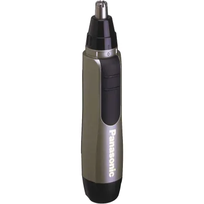 Panasonic ER 412 N501 Nasen- & Ohrhaarschneider | Rotationssystem | abwaschbar | anthrazit-gold