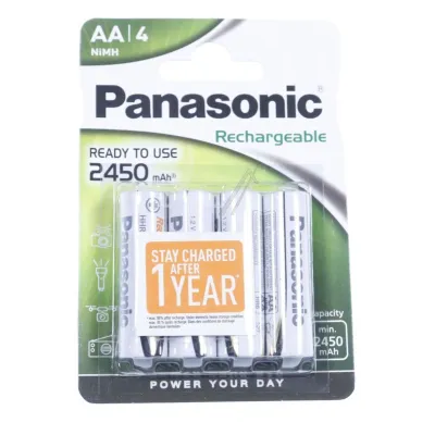 Panasonic Evolta Akku für Staubsauger HHR3XXE4BP 2450mAh 4er Pack