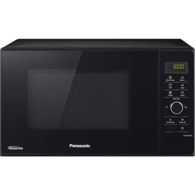 Panasonic Mikrowelle Kombi NN-GD35HBGTG | 23L | Inverter | Grill 1000W | Dampfgarer | 17 Programme | Schwarz